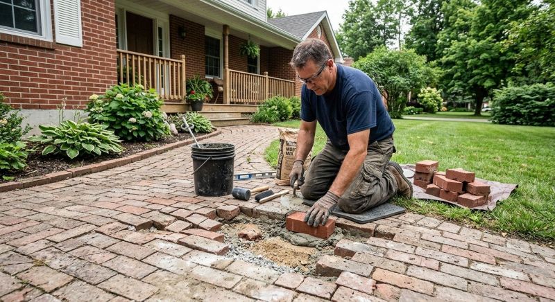 Brick Flatwork Repair in Collier County, FL