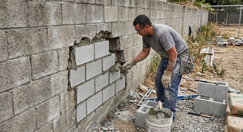 Concrete Block Repair in Lee County, FL