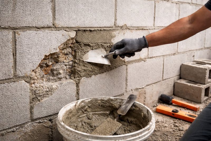 Concrete Block Wall Repair in Bonita Springs, FL