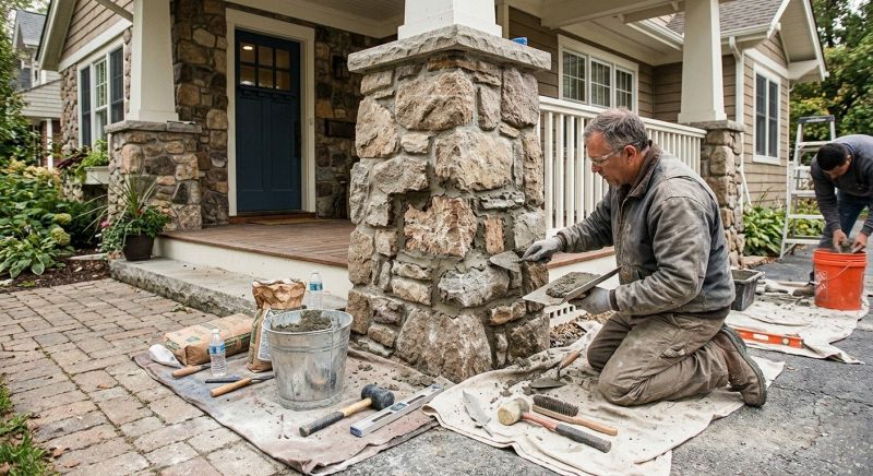 Stone Column Repair in Bonita Springs, FL