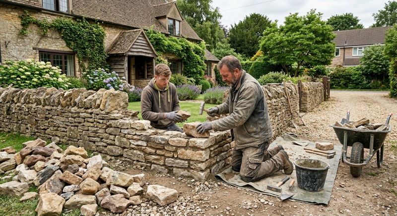 Stone Wall Repair in Lehigh Acres, FL
