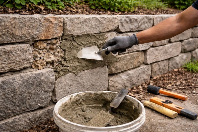 Stone Wall Repair in Bonita Springs, FL